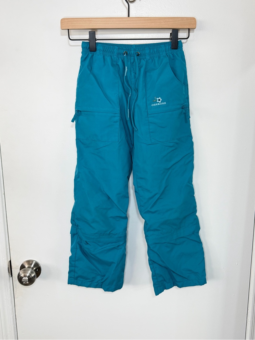 Kids OshKosh Teal Wind Breaker Pants - 7